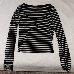 Striped Long Sleeve Top